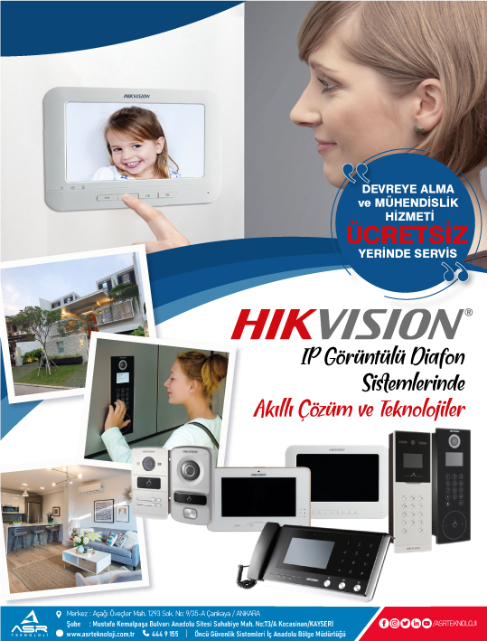 Hikvision ile Görüntülü Diafon Sistemlerinde Görülmemiş Hizmet!..