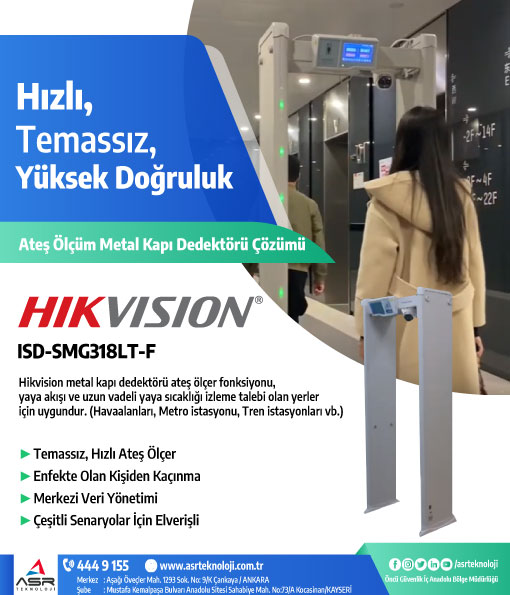 Hikvision Ateş Ölçüm Metal Kapı Dedektörü Çözümü !..